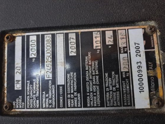 APILADOR ELECTRICO CN20 2000 KILOS