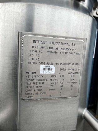 INTERVET INTERNATIONAL INTERVET INTERNATIONAL 150 LITRES STAINLESS ...