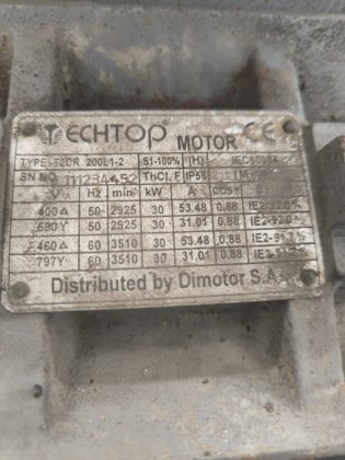 BOMBA CENTRÍFUGA 30 KW