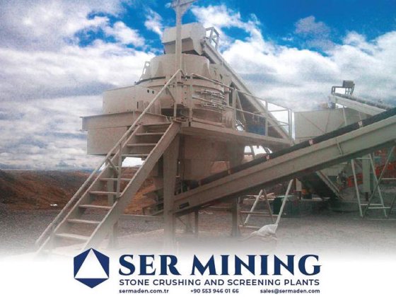 垂直シャフト衝撃破砕-砂のふるい分け