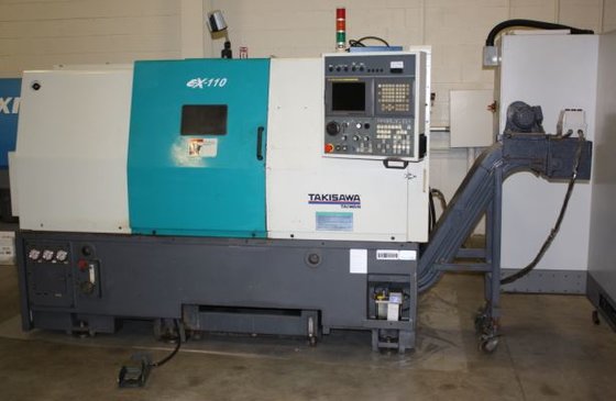2008 Takisawa EX-110,2-Axis,10"Chk,15"Max Dia.28"Max Lngth,3"Bar.,3500RPM,Fanuc21i,