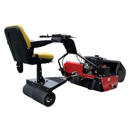 専門の DL80A のガソリンの芝刈機の圧延刃シリンダーが付いている産業等級の緑化機械サッカー競技場の草の切断