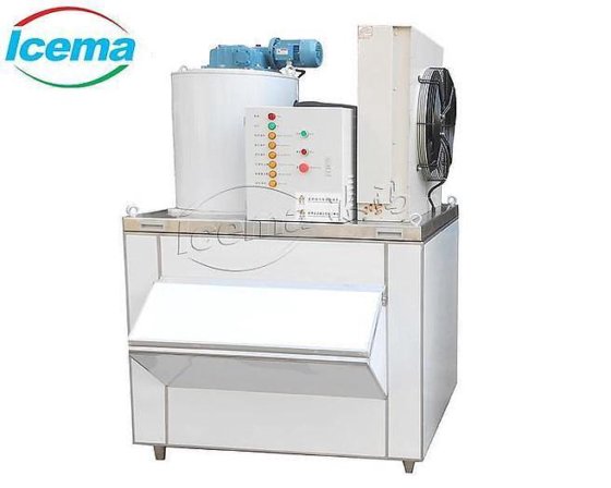 Icema 商用 3 吨风冷片冰机，适用于市场/船舶的海鲜/水果冷却