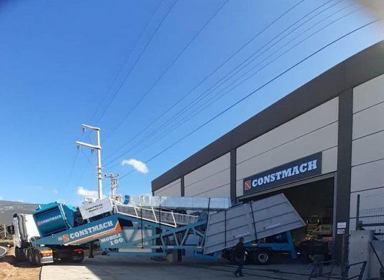 100 立方米/小时移动混凝土厂,来自欧洲最受欢迎的制造商