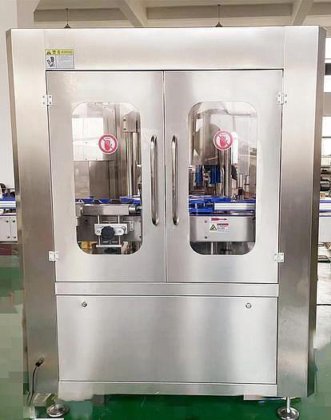 自動プラスチックホットメルト接着剤ラベル貼り機