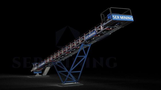 鉱業、砂利運搬用ゴムコンベアベルト