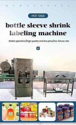 自動ウォーターボトルネックスクリューキャップキャッピングシュリンクラベリングマシンマシン加熱ボトルシュリンクスリーブラベリングマシン/シュリンクスリーブアプリケーター