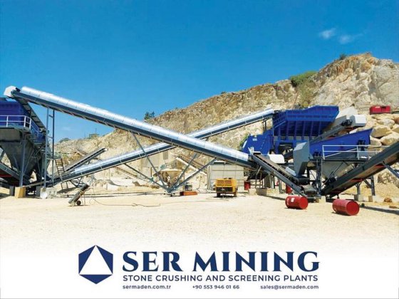 固定式一次衝撃破砕スクリーニングプラント