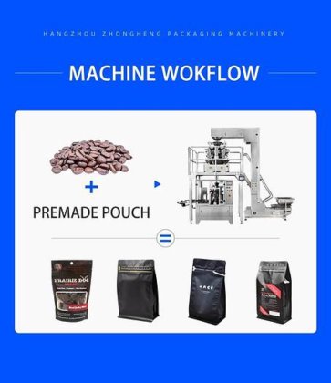 コーヒー豆のための自動前もって作られた袋の詰物およびシーリング回転式 doypack の袋のパッキング機械