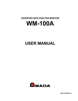 Manual for Used Amada Advanced