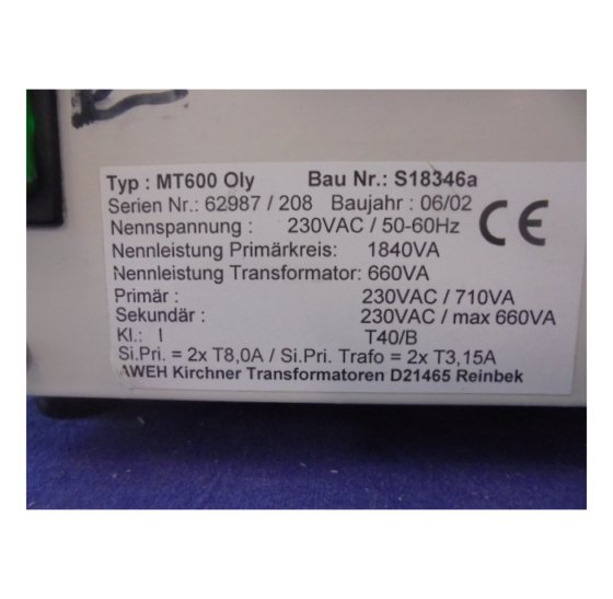 AWEH KIRCHNER MT600 Oly