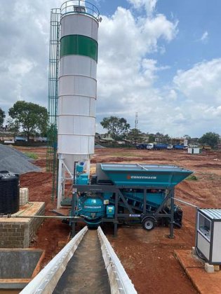 30立方小型移动混凝土搅拌站