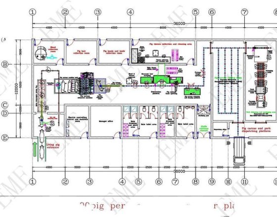 出厂价 猪屠宰场机器 猪屠宰设备 用于生猪屠宰的肉类加工机械