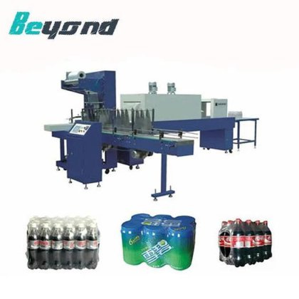 自动 L 型饮用水瓶薄膜包装机