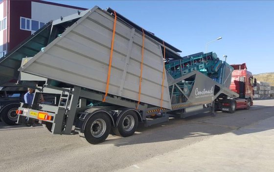 60立方/小时移动混凝土搅拌站