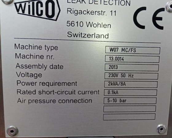 Wilco W 07 MC/FS leak