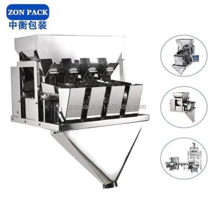 用于自立袋包装的多成分 1 公斤粉末和谷物自动配料机