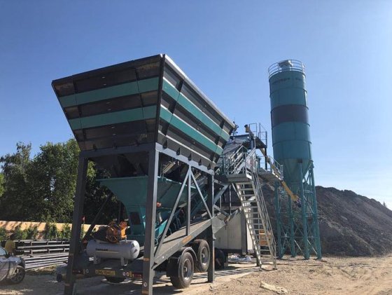 移動式コンクリートバッチングプラント
