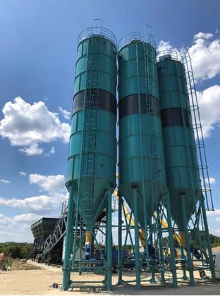 水泥储存筒仓容量 100 吨