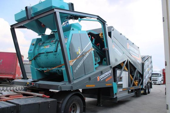 60 m3/h 移動式コンクリートバッチングプラント