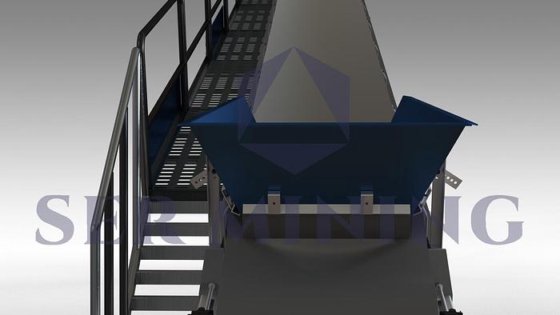移動式伸縮式スタッキングコンベアベルト | 最適な備蓄のために伸縮可能