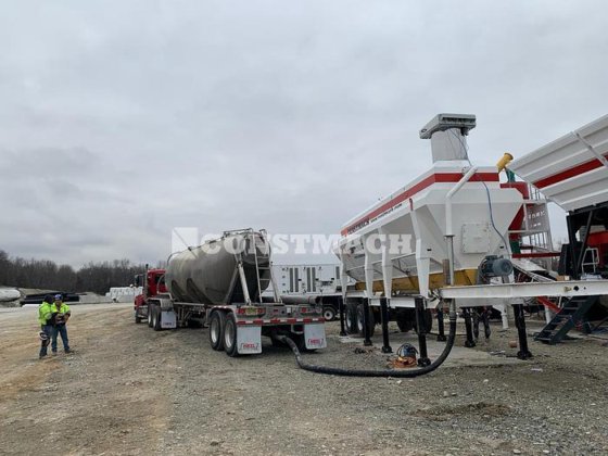 移动混凝土搅拌站