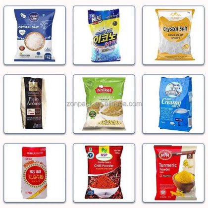 用于食品的全自动预制袋包装 doypack 粉剂袋灌装和封口机