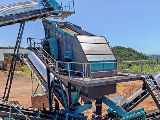 振動スクリーンシングルデッキ