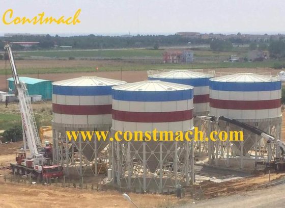 1,000トン容量のセメントサイロ