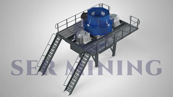 垂直軸衝撃破砕機：高速骨材成形