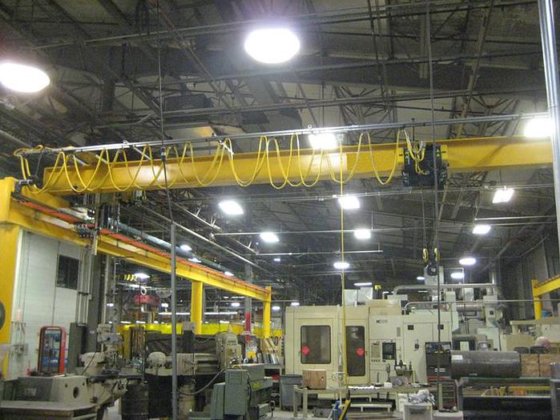 倉庫天井クレーン警告灯天井橋クレーン