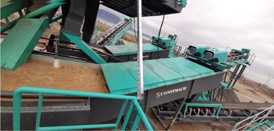 スクリュー式砂洗浄機(スパイラル砂洗浄)