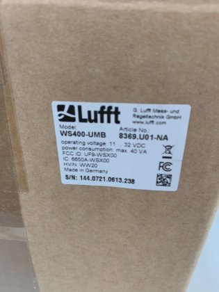 NEW Lufft WS400-UMB Smart Sensor