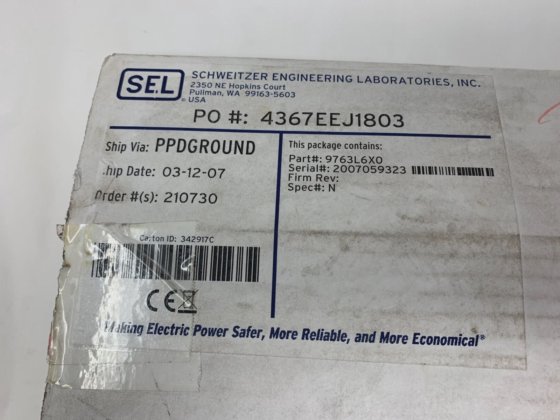 Schweitzer Engineering 9763L6X0 4-Analog Input