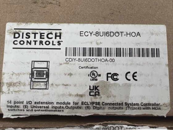 Distech Controls ECY-8UI6DOT-HOA Eclypse I/O