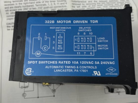 Automatic Timing & Controls 3-0322B007A12CS