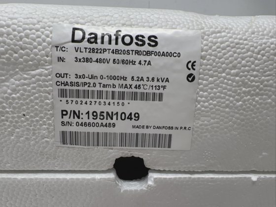 Danfoss VLT 2800 Variable Frequency