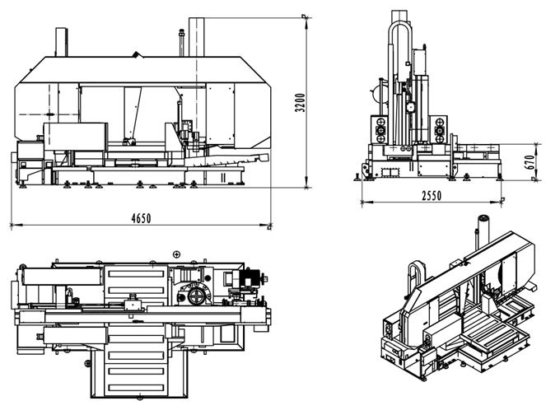 HZ-1310 工厂供应价格自动金属切割带锯床