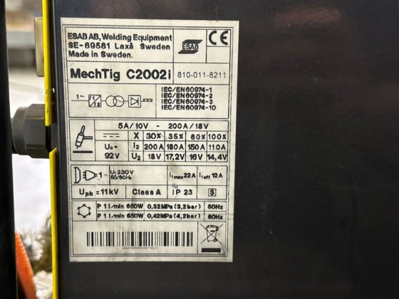 伊萨C2002i轨道焊接设备