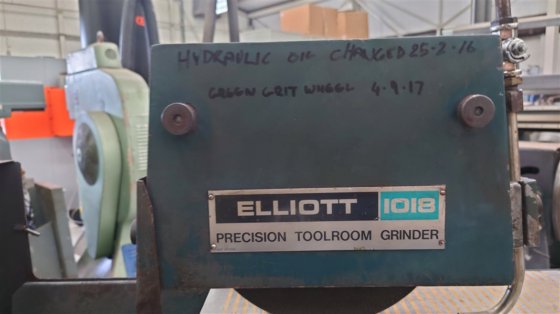 Elliott 精密工具室磨床