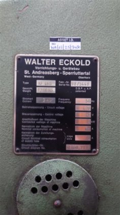 Eckold KF 460 牛皮纸成型机机床