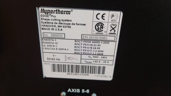 海宝 Edge Pro 等离子机