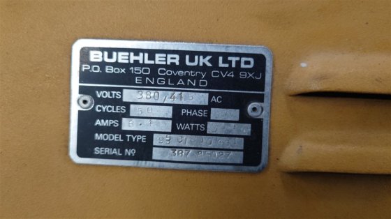 Buehler 磨料切割机 Metaserv 和泵机床