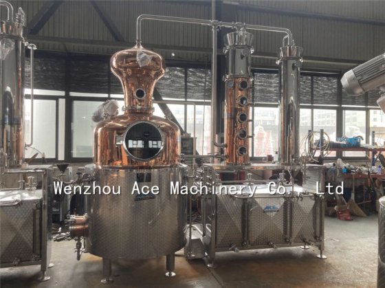 Neu 500L Russische Wodka Brennerei Wodka Herstellung Maschine ...