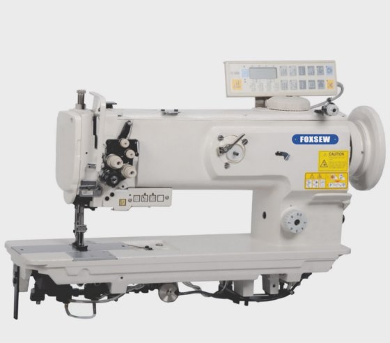 Double Needle Compound Feed Walking Foot Heavy Duty Lockstitch Sewing ...