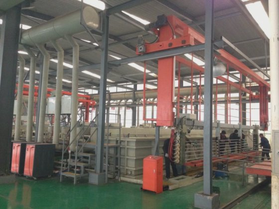 Ligne de production de galvanoplastie