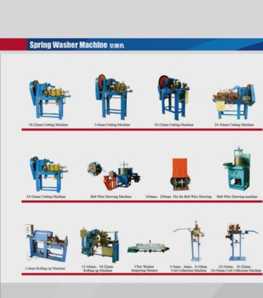 高稳定性和高速度弹簧垫圈制造机