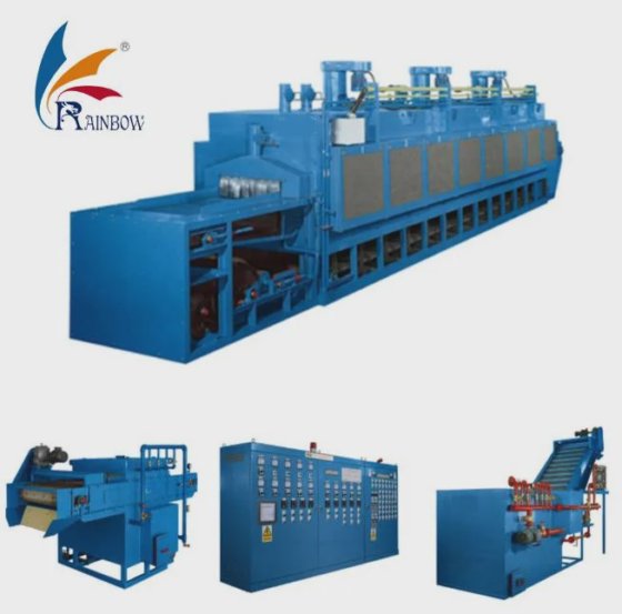 カスタマイズされた硬化生産ライン熱処理メッシュベルト炉ライン