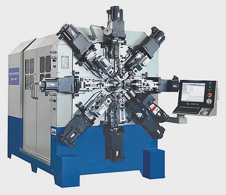 スプリング成形 4 軸用ユニバーサルワイヤースプリング製造機