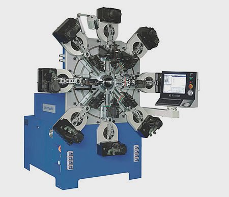 スプリング成形 4 軸用ユニバーサルワイヤースプリング製造機